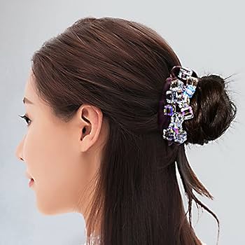 シュシュ ヘアゴム クリアブラックキューブ
